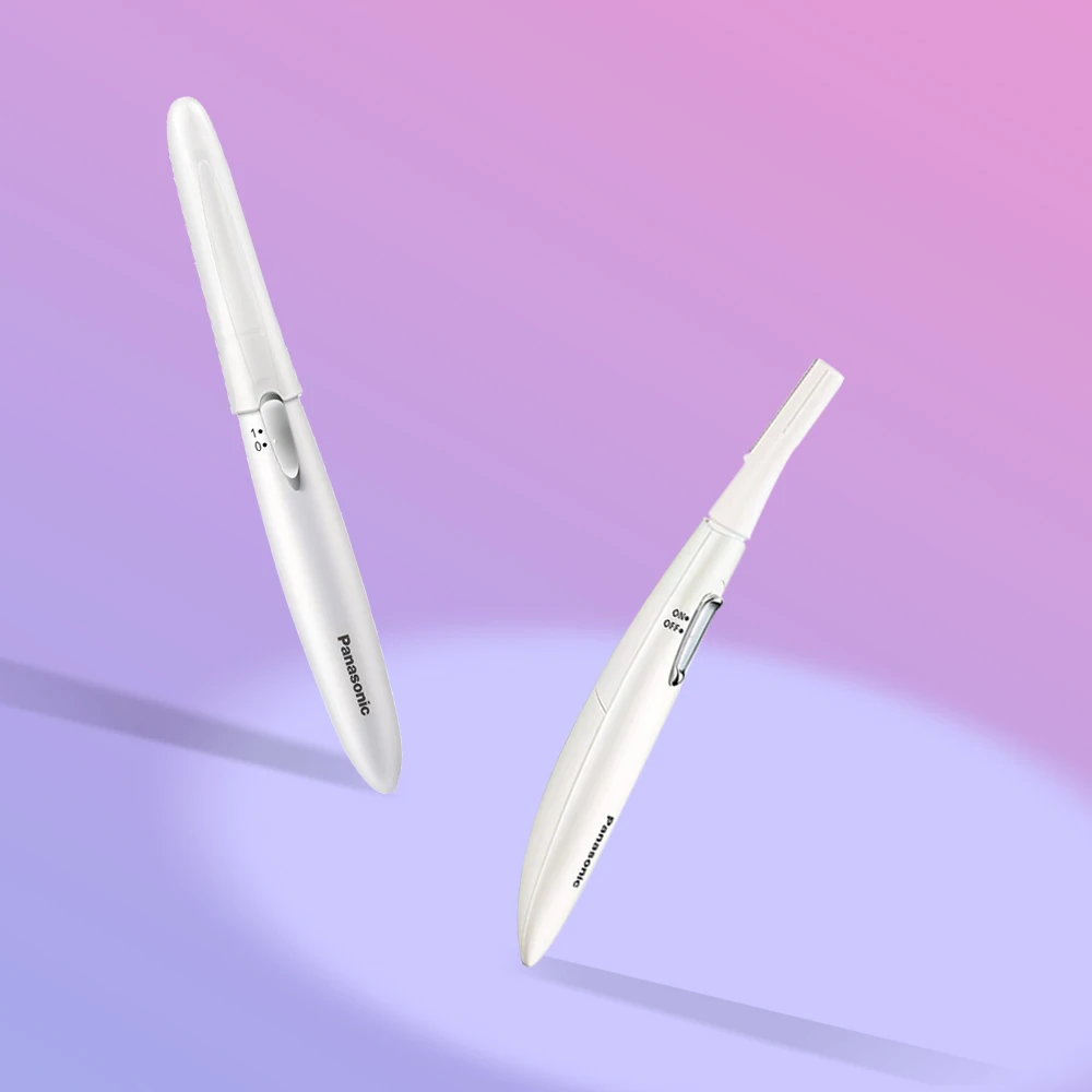 باناسونيك الكهربائية أداة قص الحواجب الكهربائية الوجه الحاجب الشعر المتقلب البسيطة المحمولة النساء الجسم ماكينة حلاقة مزيل شفرة العين