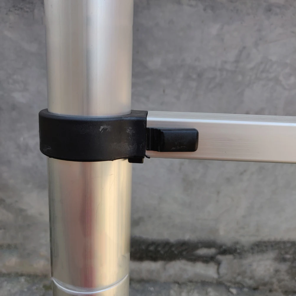 

12 Pcs Extendable Ladder Switch Black Folding Parts Telescoping Button PP Material Construction Tools Wear Resistant Durable