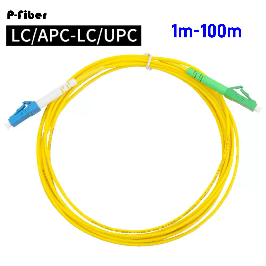 LCAPC-LC optical fiber jumper 1-100m patchcord Simplex singlemode 1m 2m 3m 5m 10m 20m 30m 50m extension cable FTTH P-fiber optic