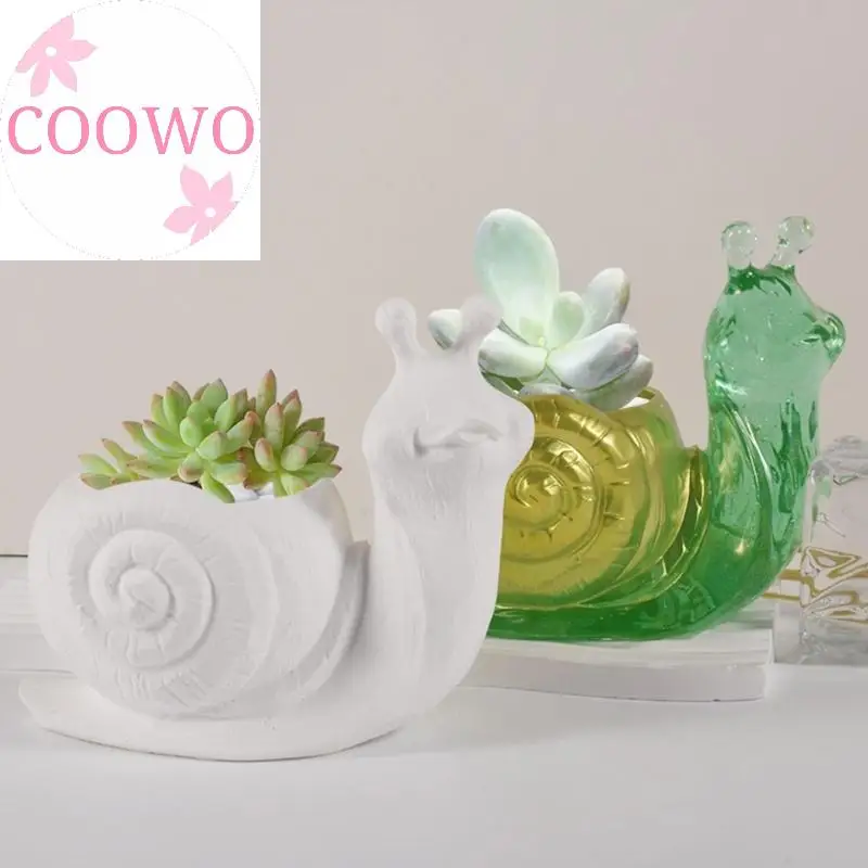 3D Snail Flower Pot Silicone Mold Epoxy Resin Casting Succulent Pot Mould 3D Snail Flower Pot Silicone Mold Epoxy Resin Casting