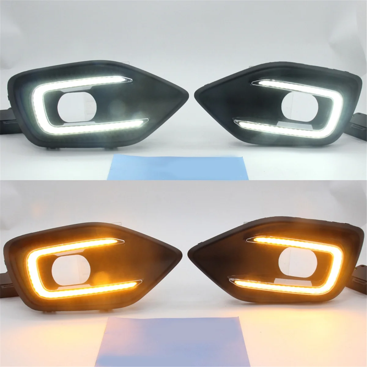 

Для Suzuki Swift 2024, светодиодные DRL дневные ходовые огни, крышка противотуманной фары, стример, поворотные желтые, белые огни