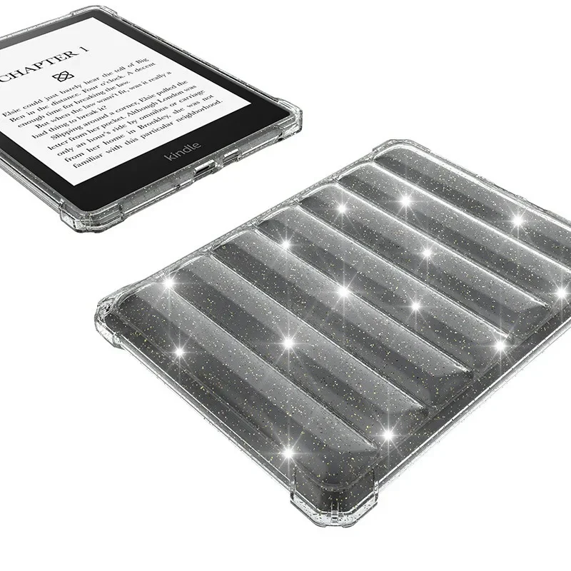 Hülle für den brandneuen 7-Zoll-Kindle Paperwhite der 12. Generation 2024 und Colorsoft SA569P SA568B, ultradünne, transparente TPU-Rückseite mit weicher Haut