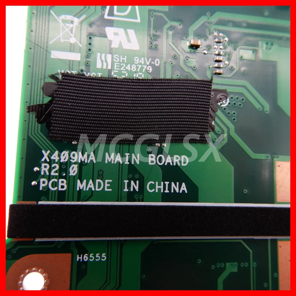 Imagem -06 - Placa-mãe do Portátil para Asus X409ma X409m M409d M409da X509d X509ma M509d M509da N4000 N4100 N5000 Cpu N5030