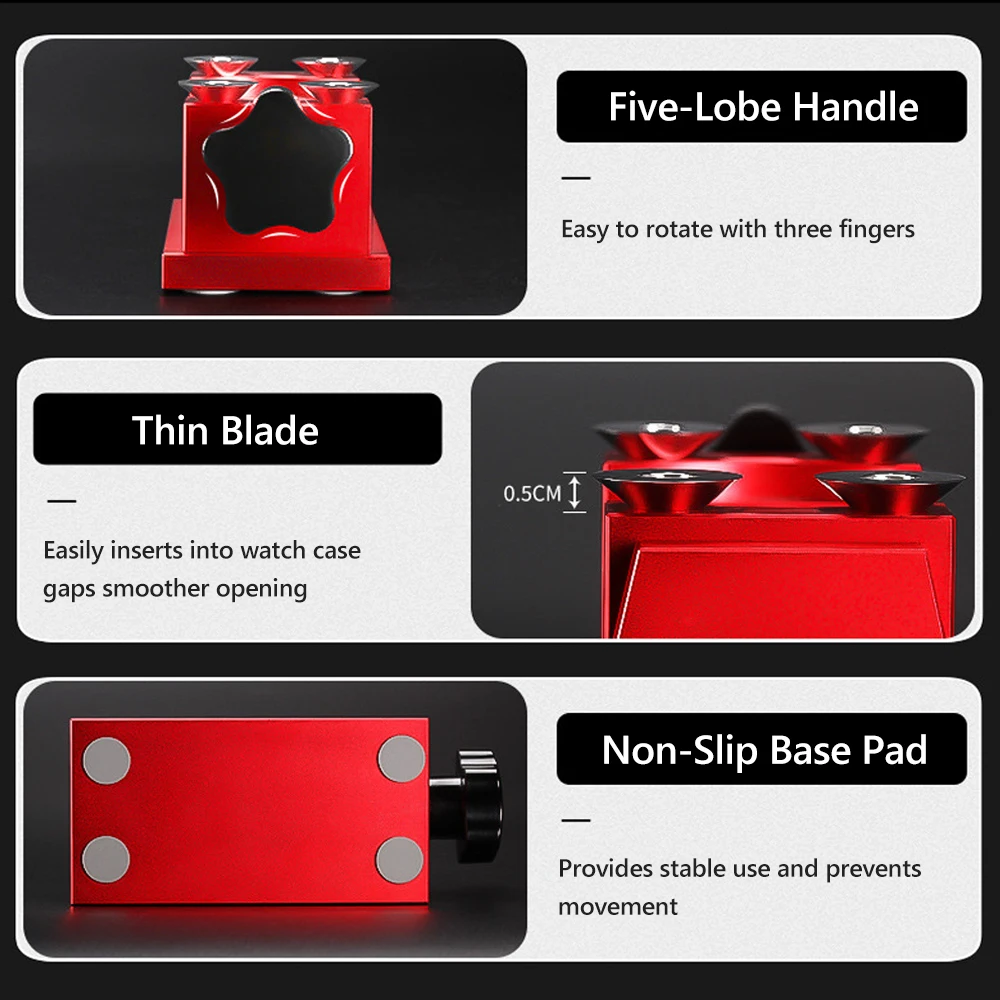 Средство для снятия безеля, средство для снятия безеля часов, 4 круглых лезвия, открывалка, инструмент для часовщика, инструмент для ремонта, обслуживания, инструмент для удаления перегородки безеля часов