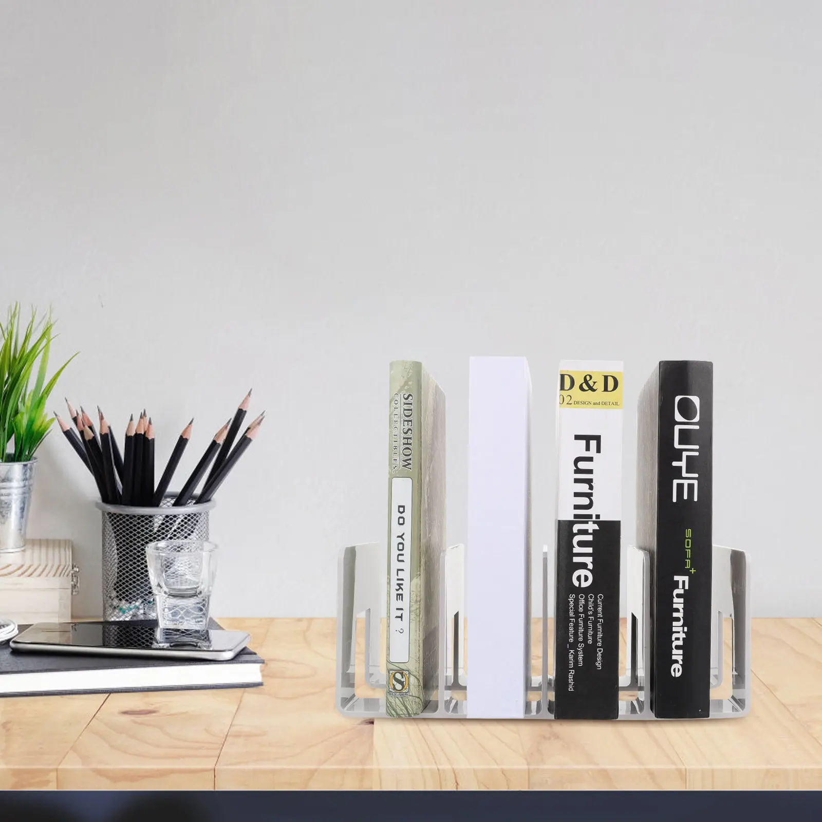 Book Rack Stands Holders Clear Bookends Decorative Storage Organizer Organizers Organization Cute Shelf