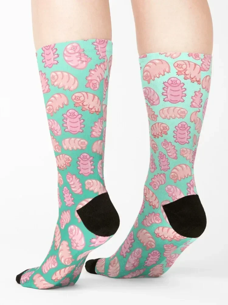 Squishy Tardigrades Socks christmas gift bright garter Sports Rugby Socks Women Men's