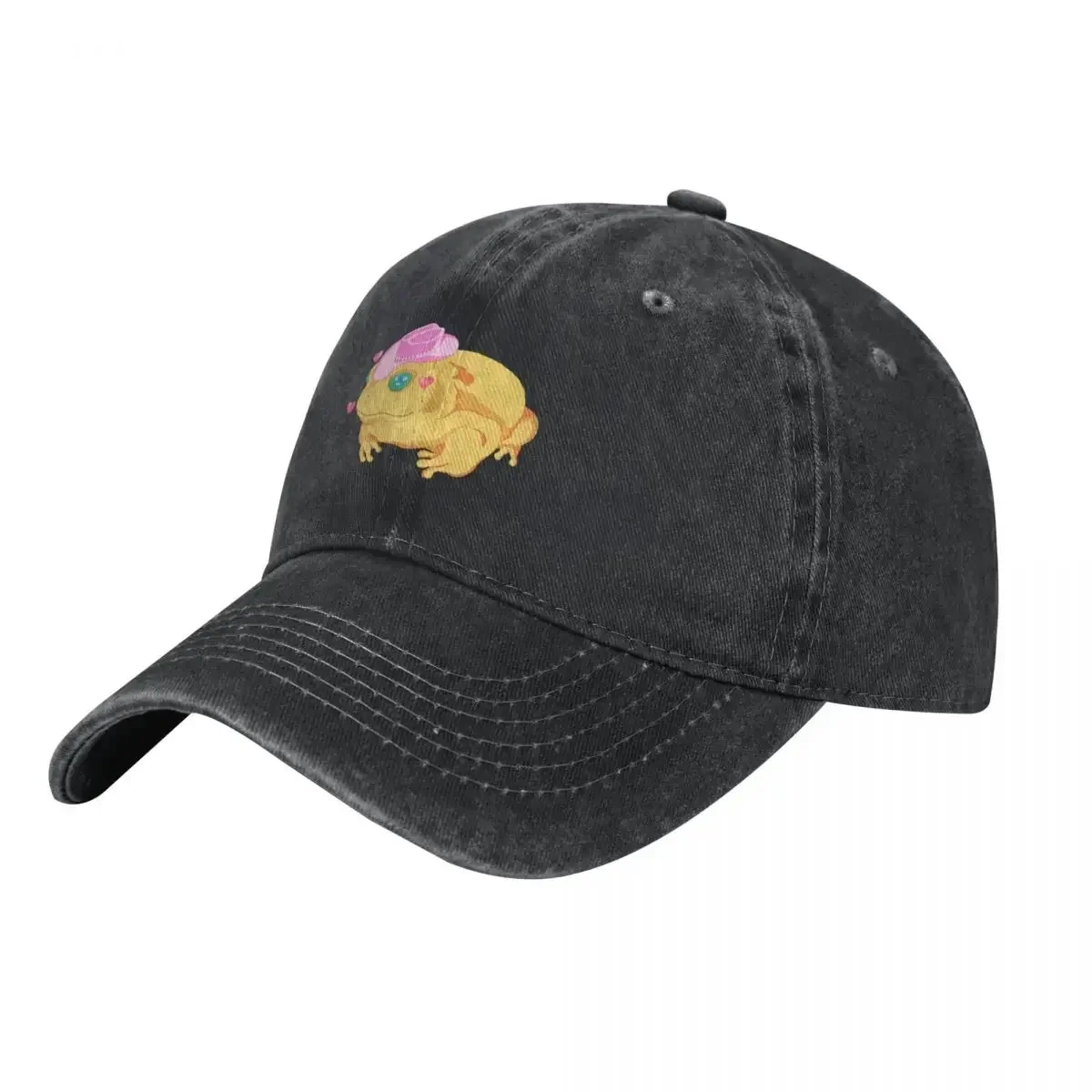 Yee Haw Frog Baseball Cap Birthday Black Snapback Cap Men's Luxury ...