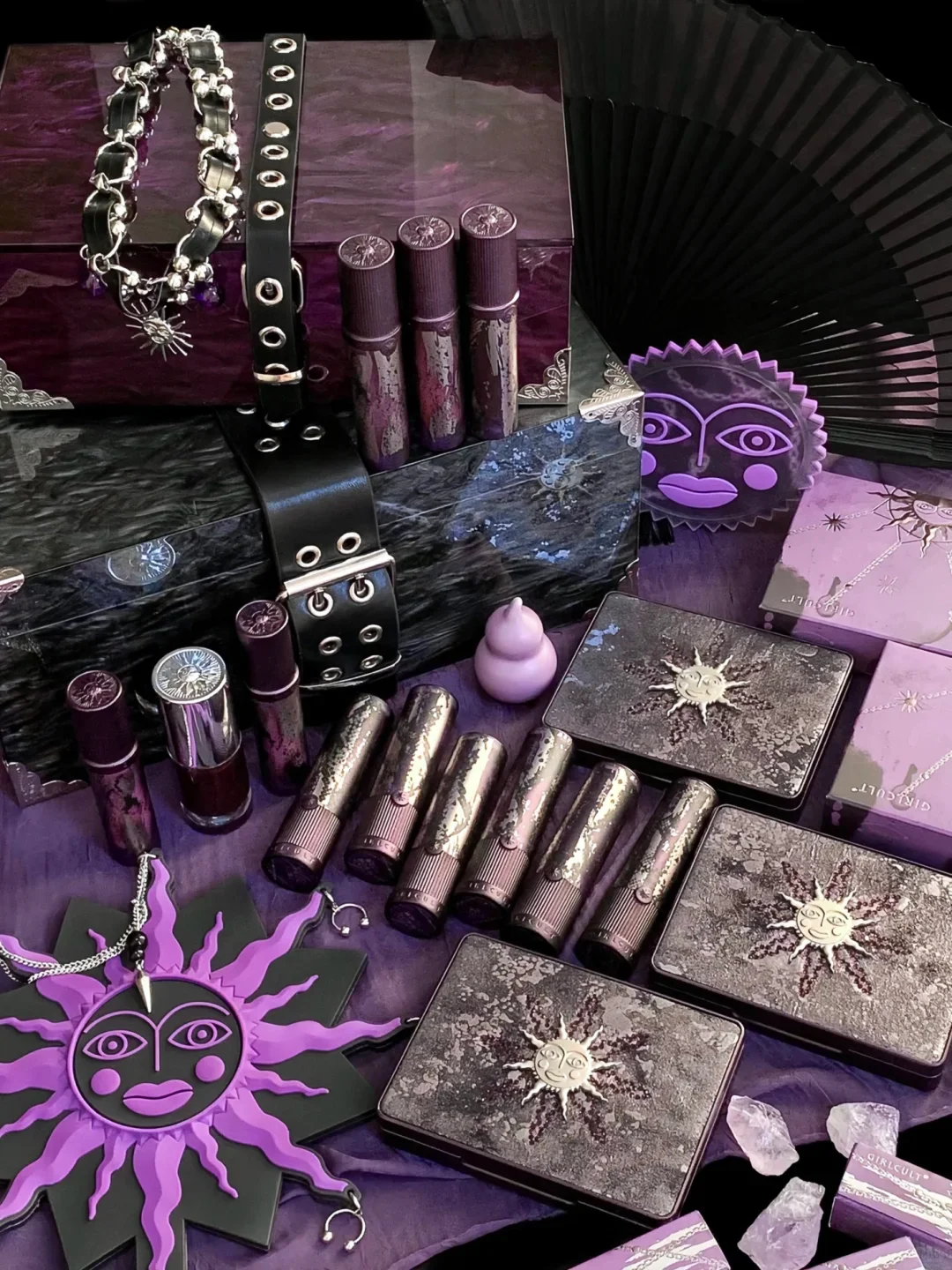 พาเลทแต่งหน้าอเนกประสงค์ Girlcult พาเลทอายแชโดว์สีพีชบลอสซั่ม คอนทัวร์ แป้งเขียนคิ้ว ไฮไลท์เนื้อแมท บลัชออน