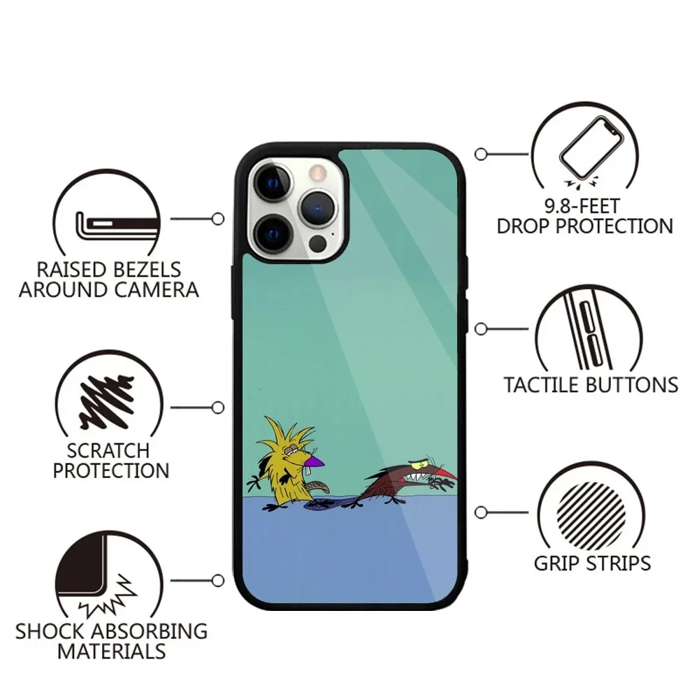 The A-Angry B-Beavers Phone Case For iPhone 15,14,13,12,11,Plus,Pro,Max Mini Magsafe Magnetic Wireless Charging