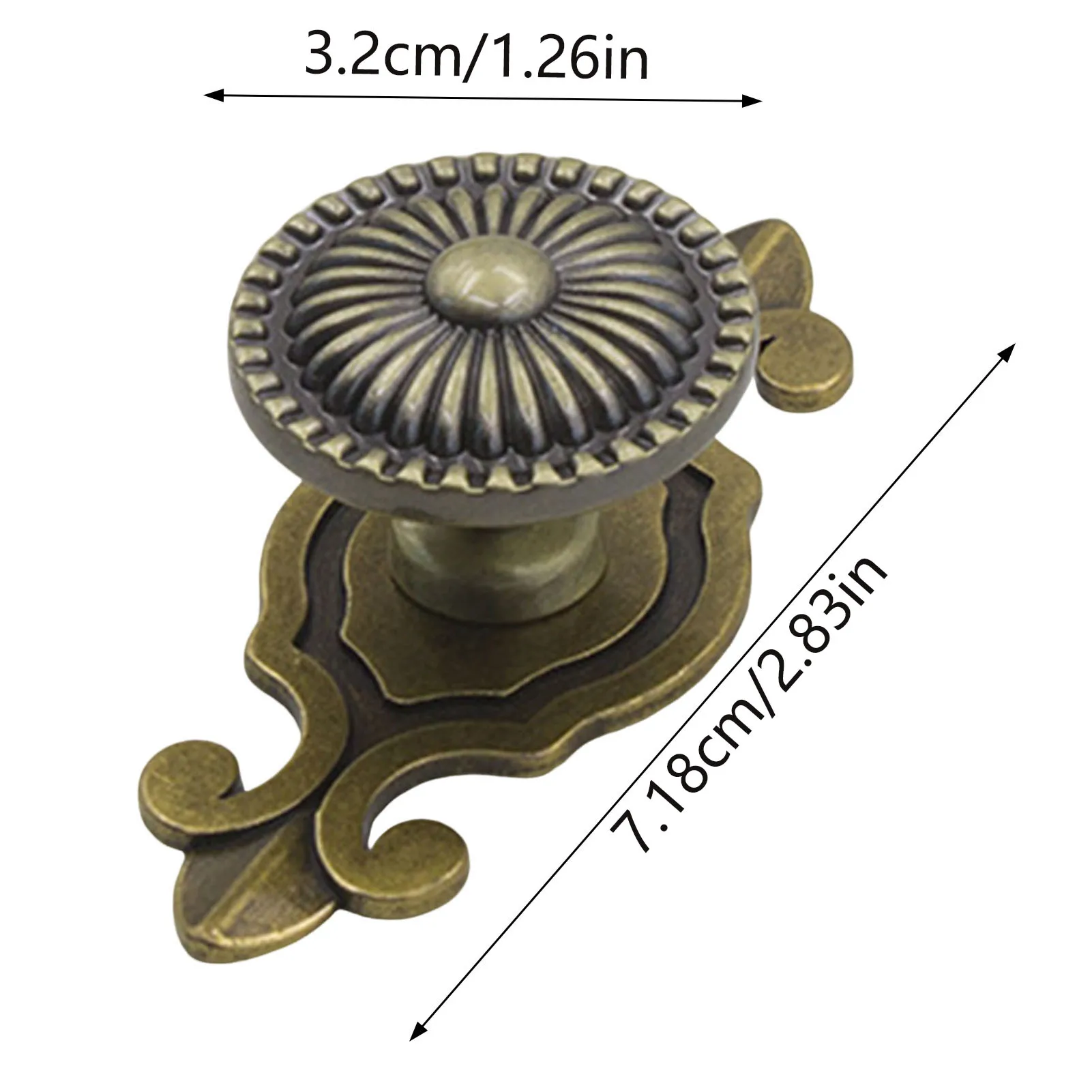 キャビネット家具ハンドルレトロキノコドレッサーノブ素朴なパターンデザインラウンドドアノブキャビネット食器棚キッチン用