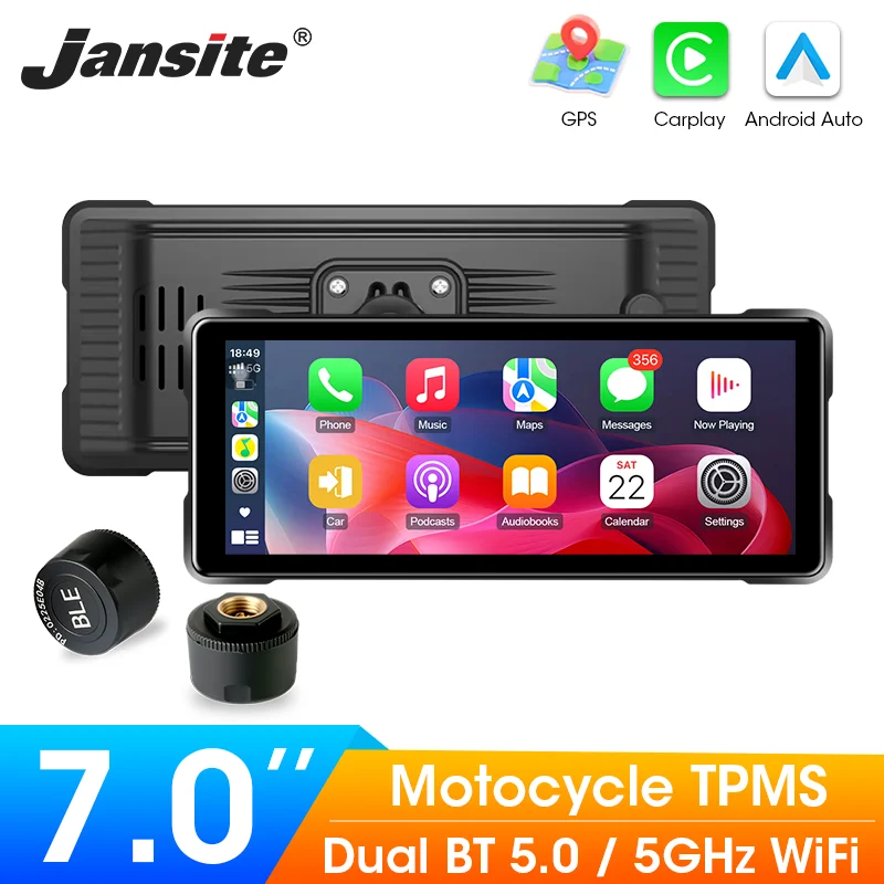

Srnubi 7 "мотоциклетный GPS-навигатор, беспроводной CarPlay Android, авторегистратор, мультимедийный IP67, водонепроницаемый экран, аксессуары для мотоциклов
