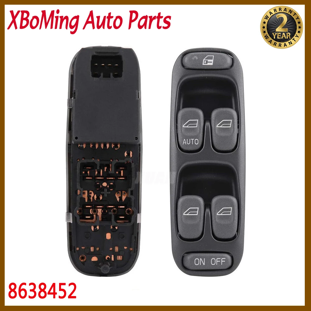 

8638452 New Car Front Left Side Electric Power Window Master Control Switch Button For Volvo V70 S70 XC70 1998 1999 2000