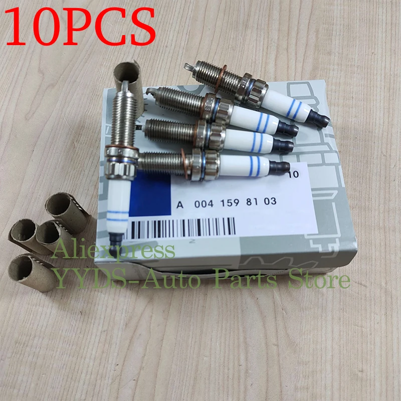 10PCS Iridium Spark Plug For Mercedes Benz W203 W204 C204 CL203 C219 E260 W212 A207 ML300 ML350 A0041598103