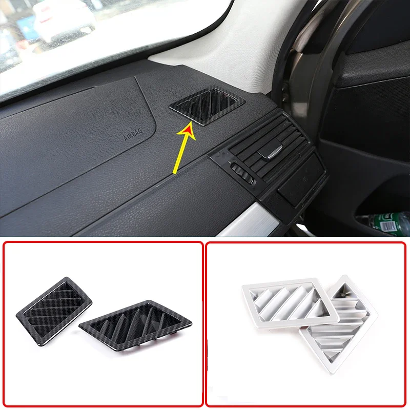 

For BMW X3 E83 Interior ABS Carbon/Chrome Car Dashboard Outlet Vent Cover Trim Stickers Interior Modification Car Accessories