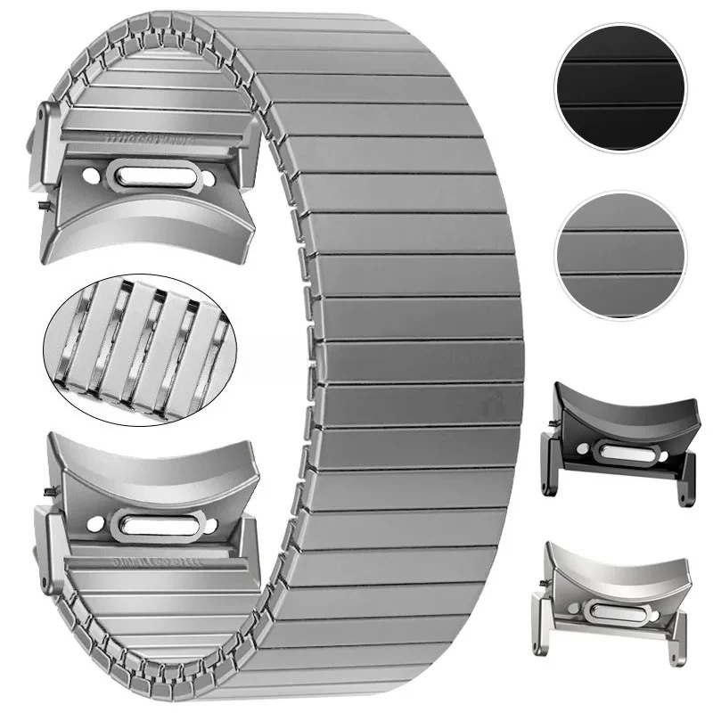 لساعة سامسونج جالاكسي 6 الكلاسيكية 43 مللي متر 47 مللي متر 40 44 مللي متر سريعة تناسب الفولاذ المقاوم للصدأ حزام الساعات المرن الرجال النساء سوار الأشرطة المعدنية #1