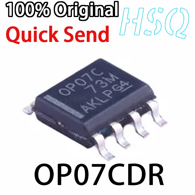 

10PCS New Original OP07 OP07C OP07CDR SOP8 Operational Amplifier Low Noise Bipolar Operational Amplifier