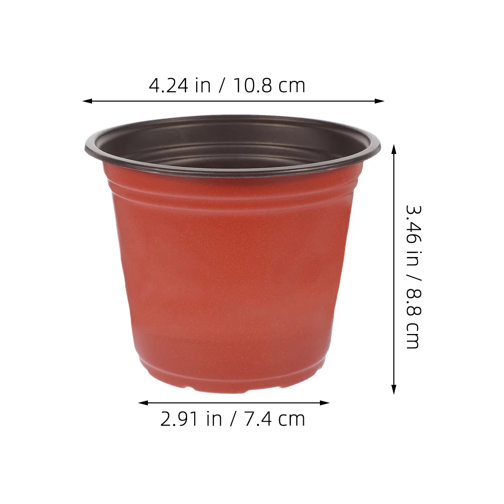 

150pcs Plastic Nursery Pots With Drainage Holes For Succulents Seedling Starter Planting Containers Garden Flower Pots Outdoor