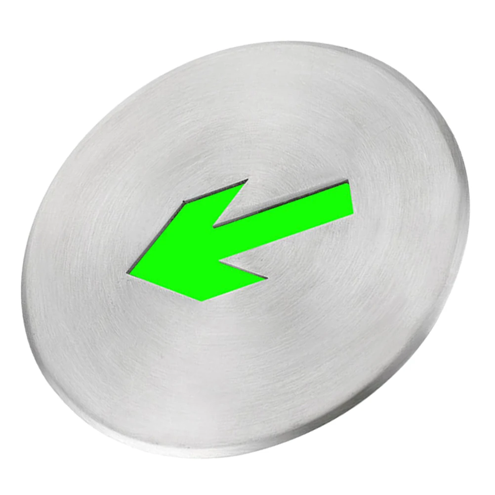

Luminous Emergency Exit Sign Stainless Steel Floor Mounted Glow in The Dark Safety Light for Clear Evacuation Direction in Power