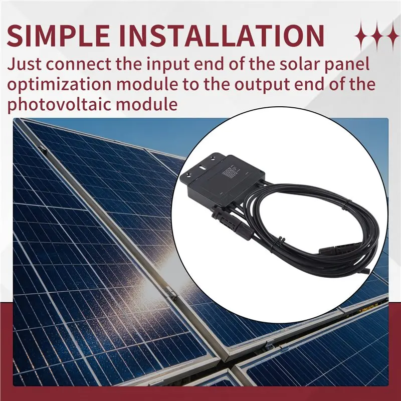 MPPT Power Optimizer 600W Photovoltaic Solar Power Optimizer PV Function Solar Optimizer 600W Optimizer
