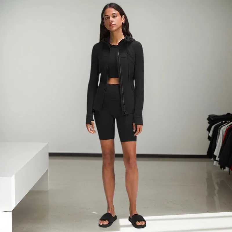 

Yoga Jacket Women Standing Collar Jacket High Stretch Fitness Jacket