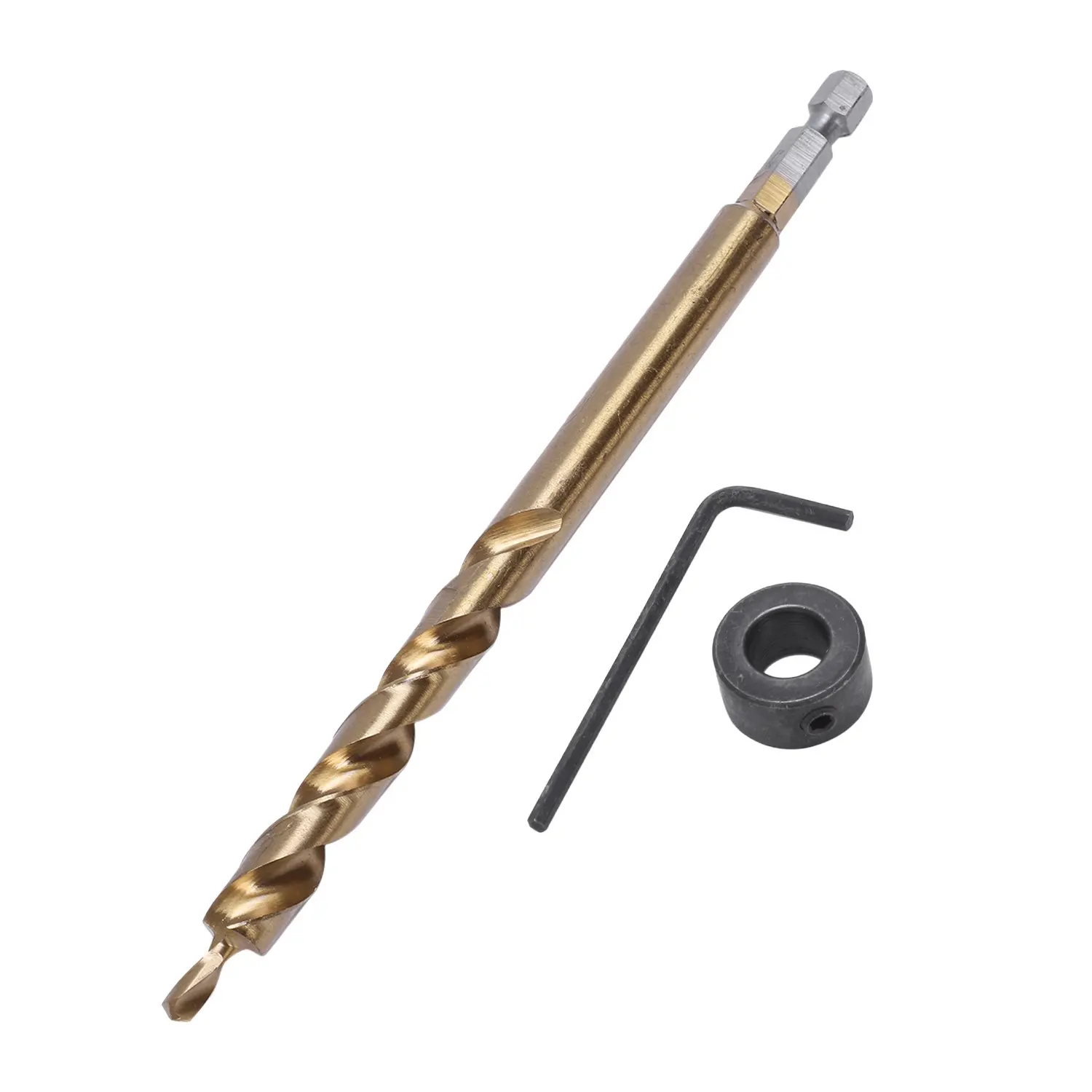 عرافة عرقوب جيب ثقب مثقاب ، استبدال تويست خطوة مثقاب مع عمق وقف طوق ل دليل ، 1,4 "، 3,8 ، 9.5 مللي متر ، 2 قطعة