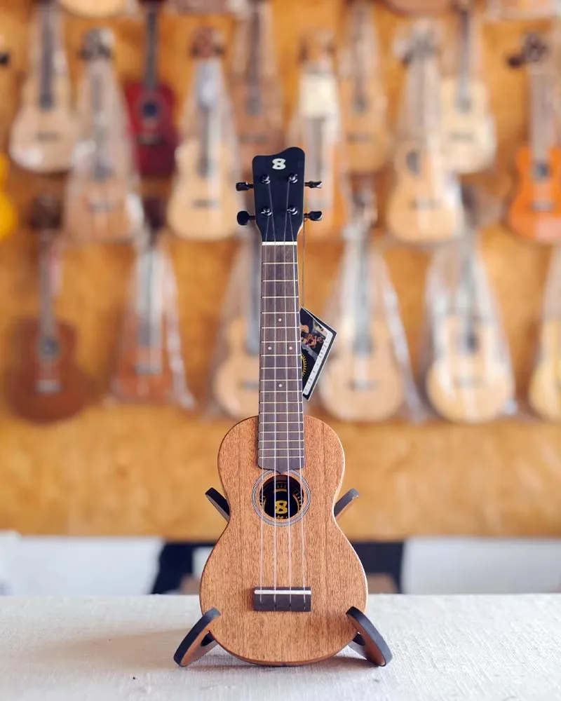 Bright Sun 20S 10S Acacia Wood All-Solid Ukulele For Children 21-inch Solid Board With Bag