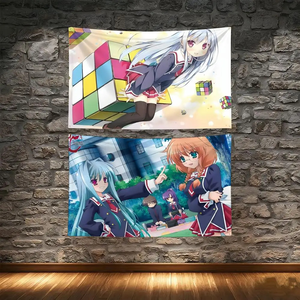 Fantasy Anime C-C³Cube×Cursed×Curious Flags Tapestry Creative Pattern Photo Living Room Wall Art Party Outdoor Decor