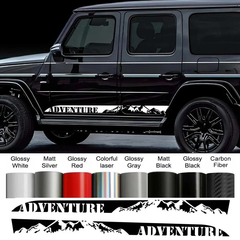 

2PCS Car Door Sticker Waterproof PVC Camper Van Side Motorhome Graphics Vinyl Film Decal Auto Body Tuning Decoration Accessories