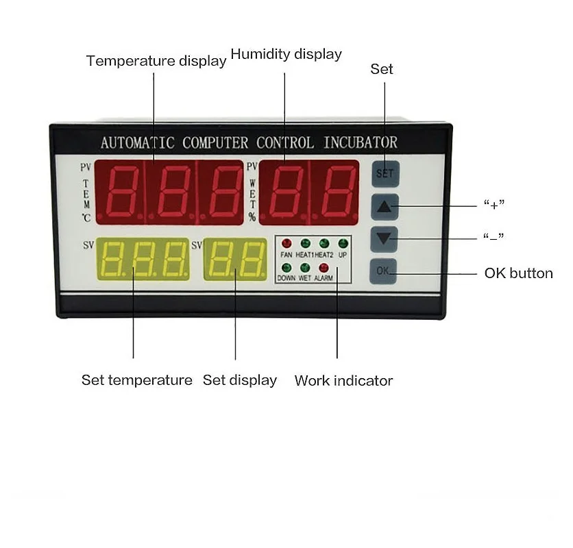 Imagem -04 - Controlador Automático Multifuncional de Temperatura e Umidade Controle de Incubadora de Ovos Xm18