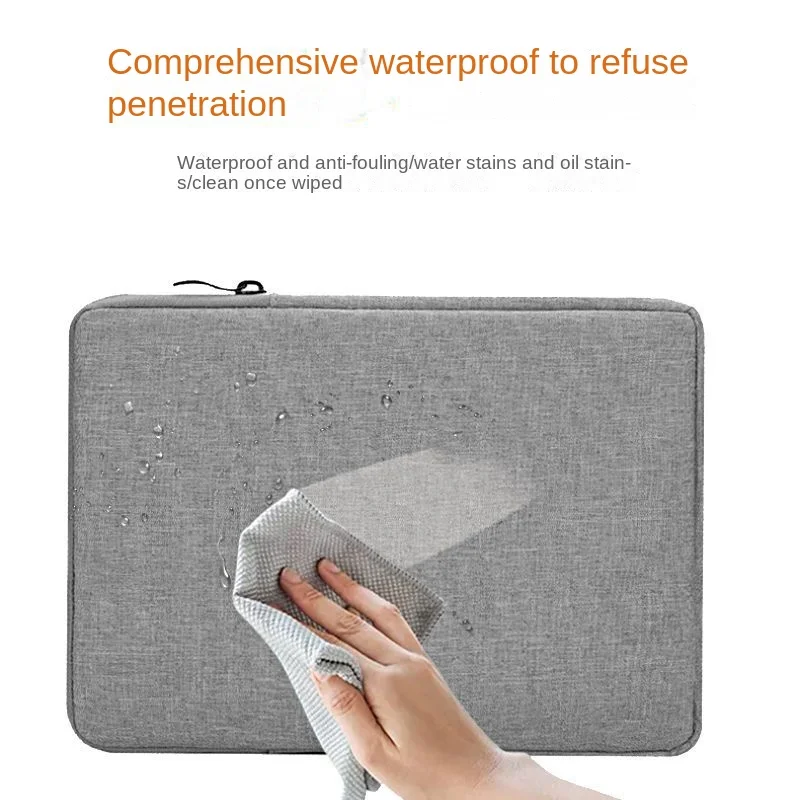 Zakelijke Notebook Binnentas Waterdichte En Schokbestendige Dikke Fluwelen Binnenste Effen Kleur Ipad Tablet Beschermhoes