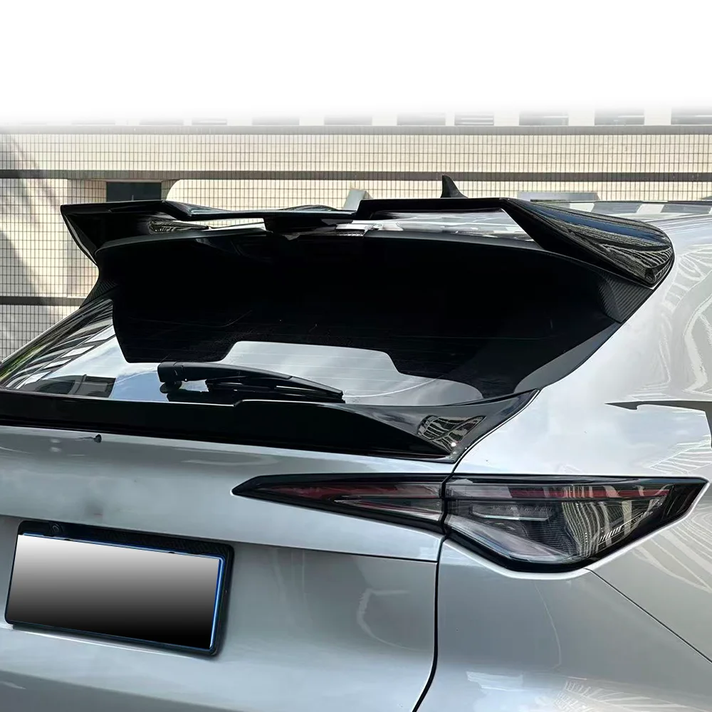 For Chang'an Auchan X5 PLUS 2023-2026 unpainted real carbon fiber top wing and tail pressure wing car refitting accessories