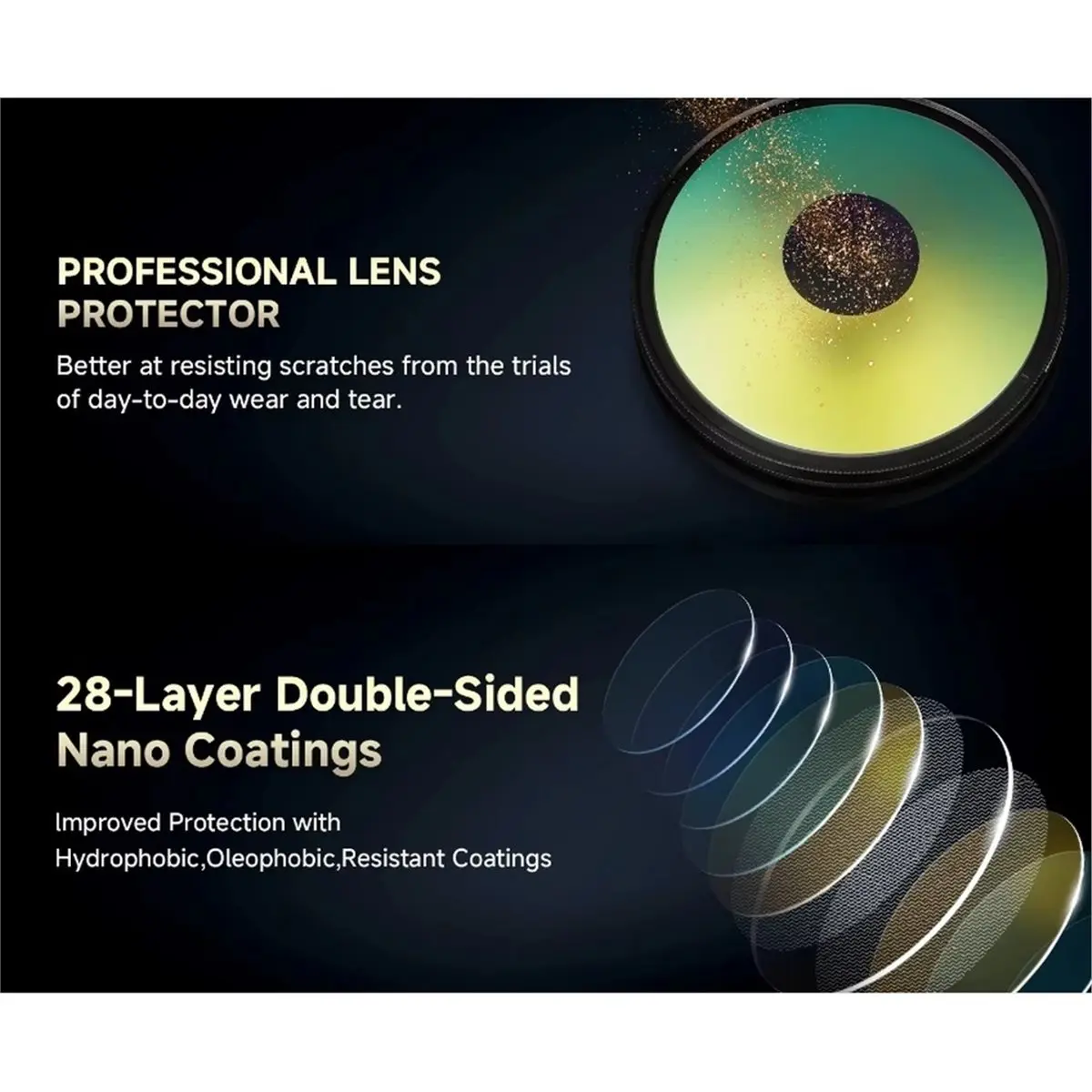 DT[Set of ]D2518-Chromatic Camera Filter Iridescent Optical Glass Filter for Rainbow Swirl Distortion Portraits Filter 67mm