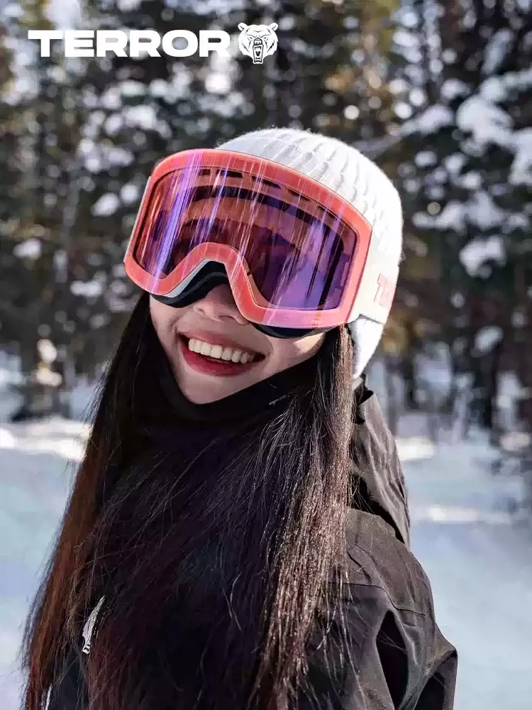 

TERROR P2 Magnetic Ski Goggles | Dual-Lens Anti-Fog Snow Goggles with UV Protection for Ski & Snowboard