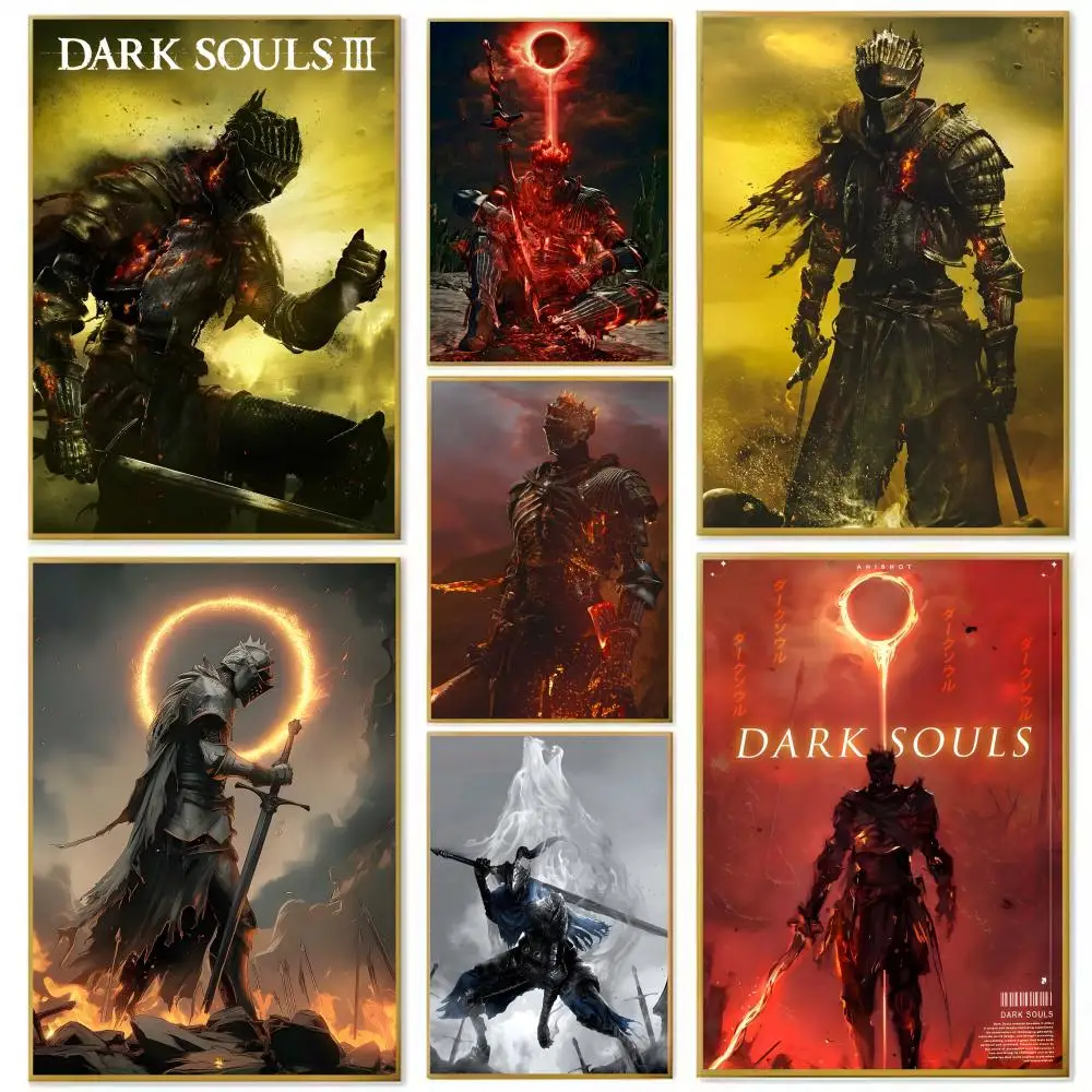 Póster de ANIME de D-DARKs SOUL, papel impreso para el hogar, sala de estar, dormitorio, entrada, Bar, cafetería, decoración de pintura artística