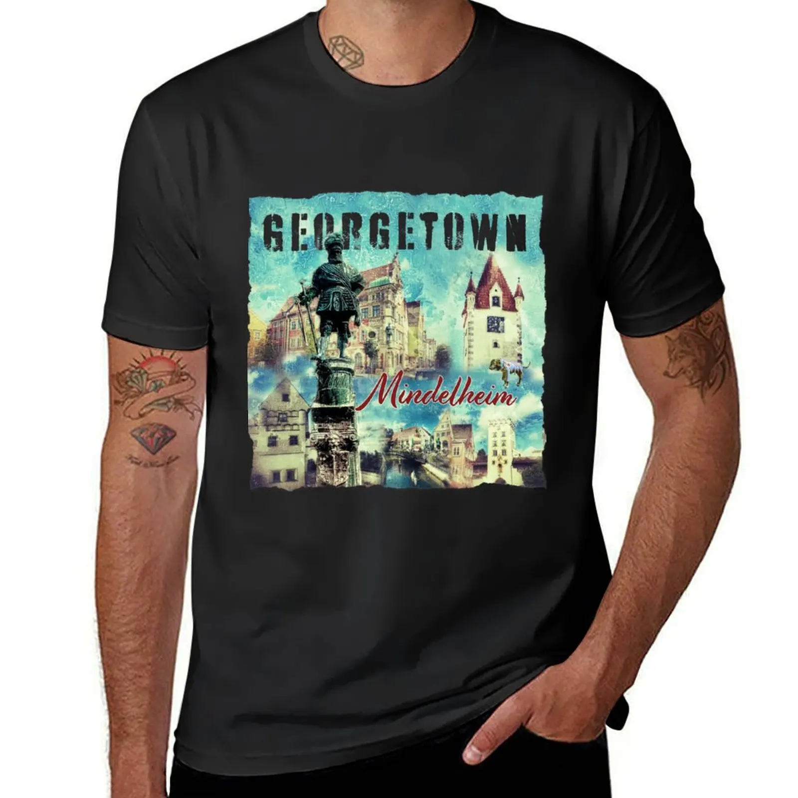 

Georgetown Mindelheim T-Shirt customs design your own customizeds sublime tops Men's clothing