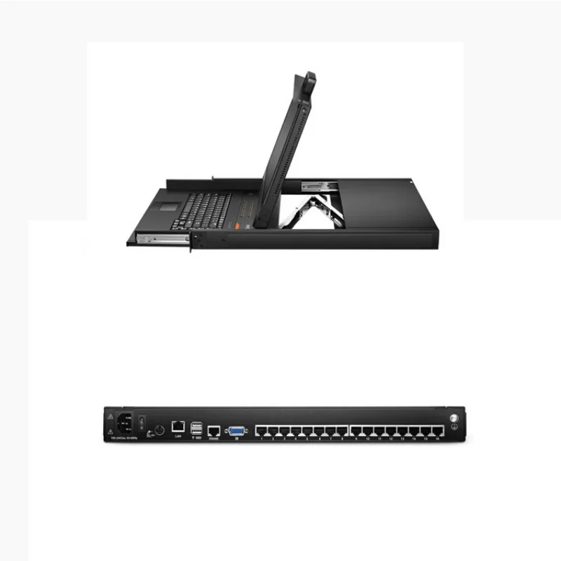 

17 inch 8 port 32 port KVM switch all-in-one machine CAT5 network port remote IPKVM switch