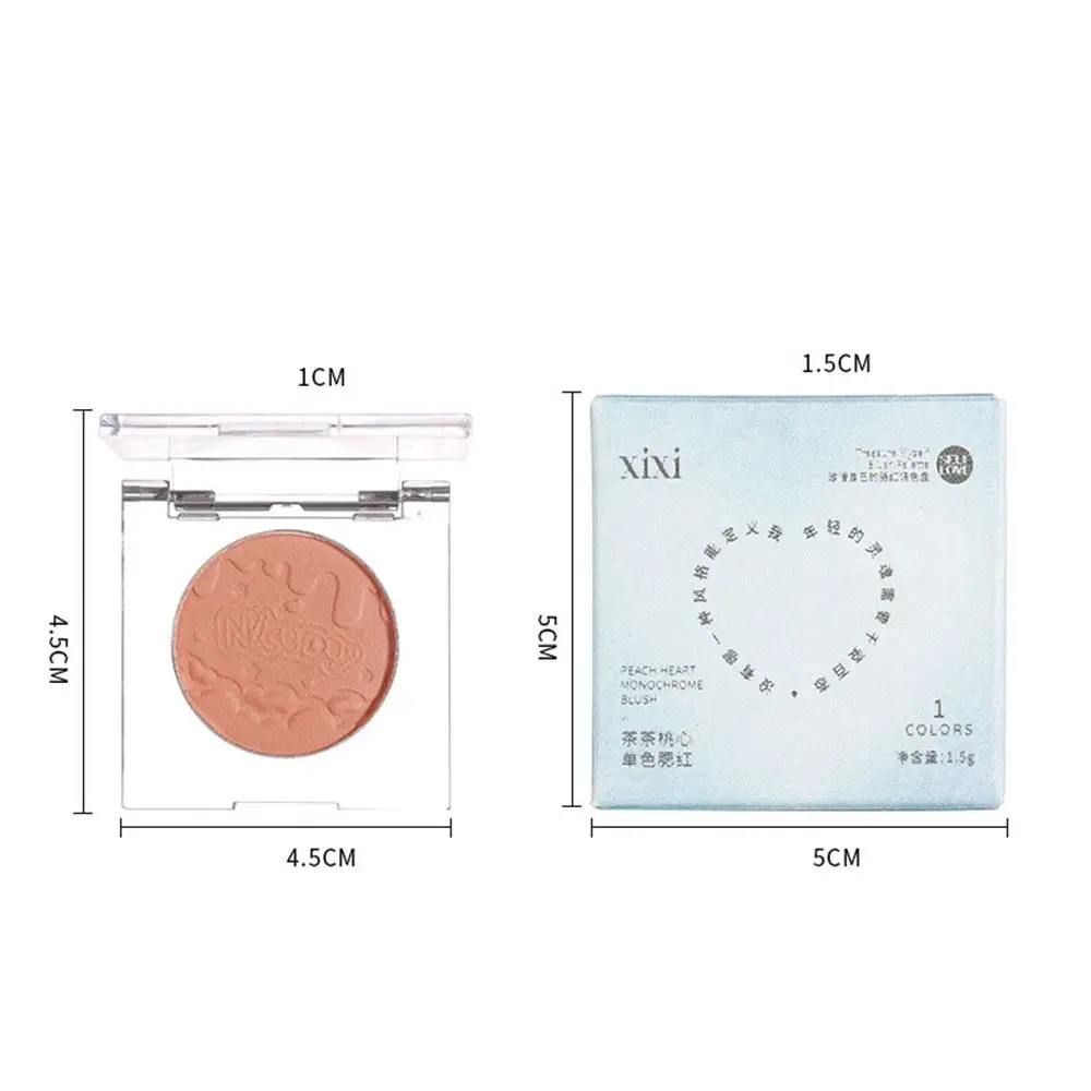 Nouveau Coeur visage fard à joues brillant éclaircir Contour Rouge mat facile à mélanger maquillage Blush Palette