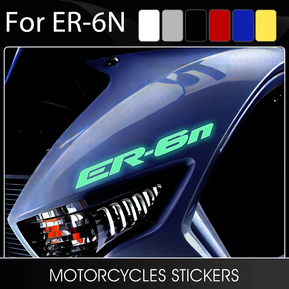 Motorcycle Glow Stickers Decal ER 6N Accessories for Kawasaki ER6N ER-6N 2006 2007 2008 2009 2010 2011 2012 2013 2014 2015 2016