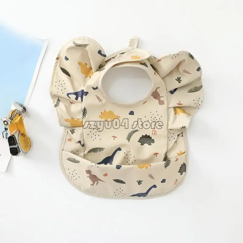 4X7D رائعتين تصميم جناح الملاك مريلة الطفل تصميم مقاوم للماء قماش التجشؤ ميزة التنظيف السهل للرضع والأطفال الصغار #5