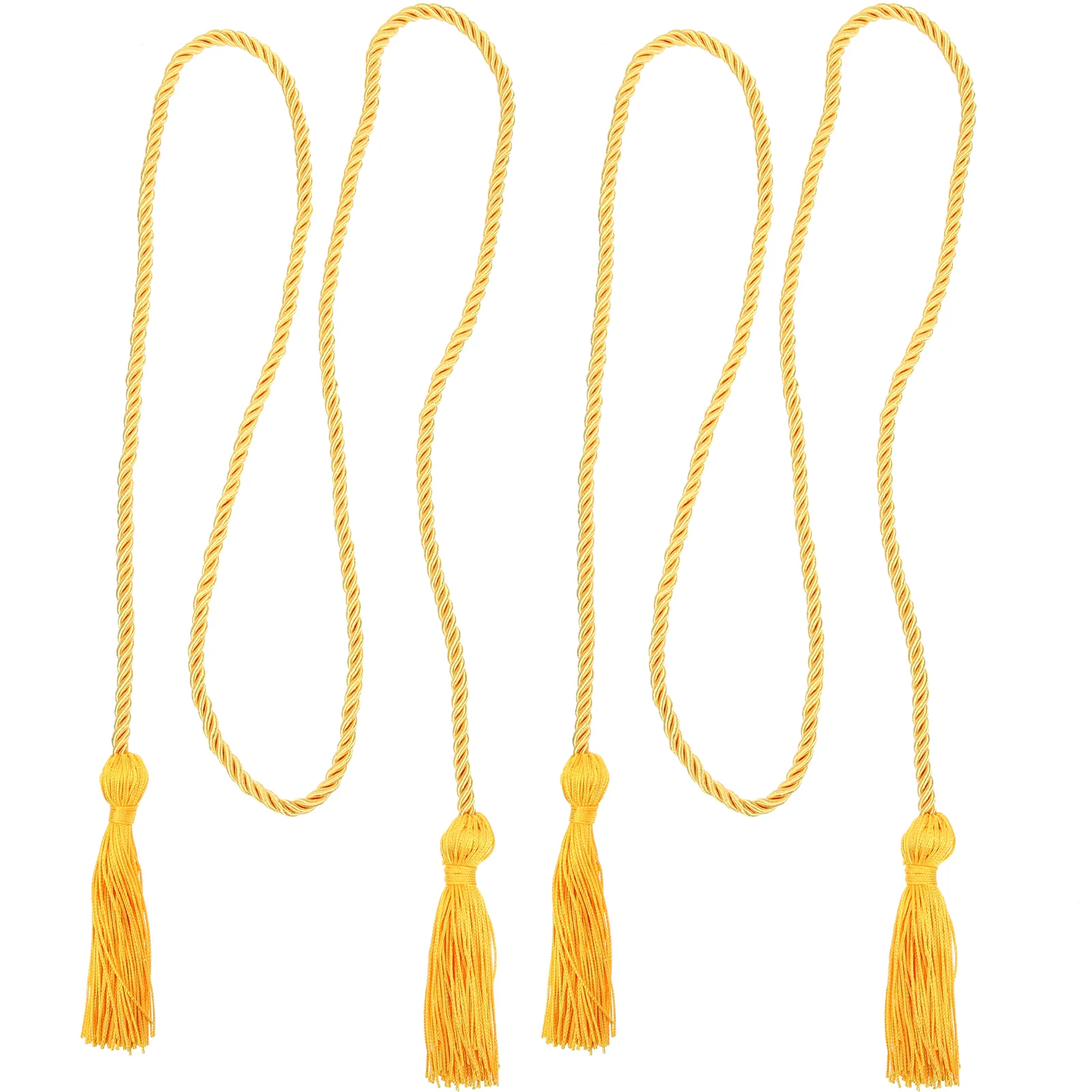 2 Pcs Graduation Honor Rope Tassels Each End Cord Suit Beautiful Accessory For Polyester Party Supplies Cords with Decorations