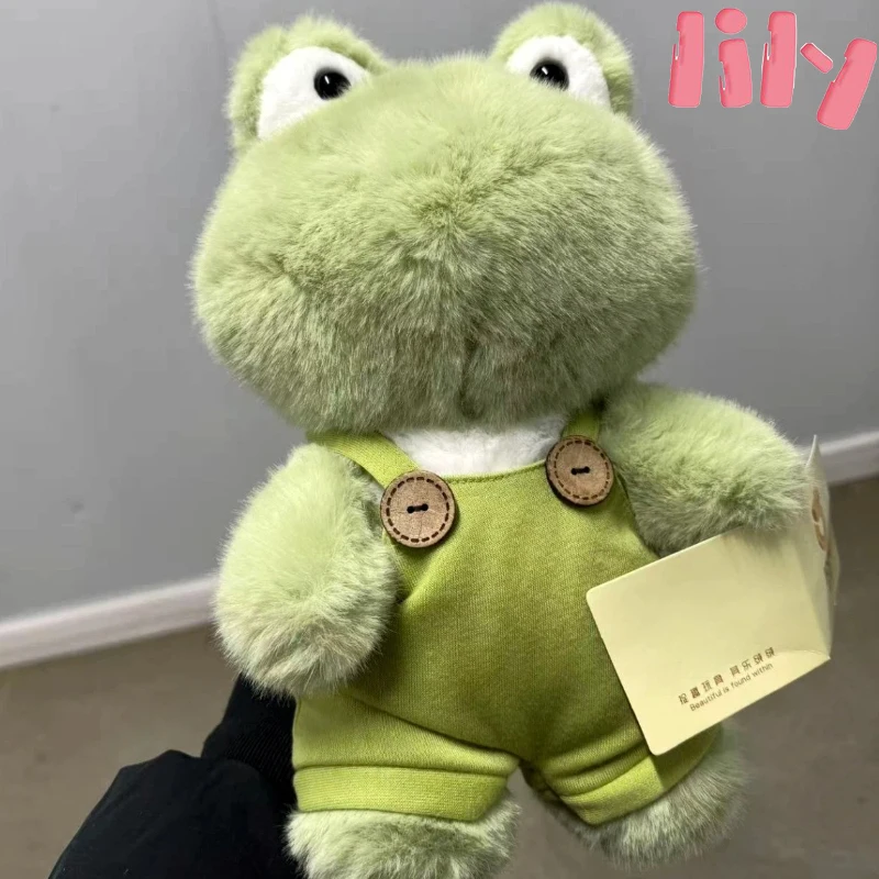 Peluche Nuovo cinturino Pantaloni Rana Peluche Bambola carina Cuscino per dormire Regalo per ragazza Piccola bambola Tessuto morbido imbottito in cotone per la pelle