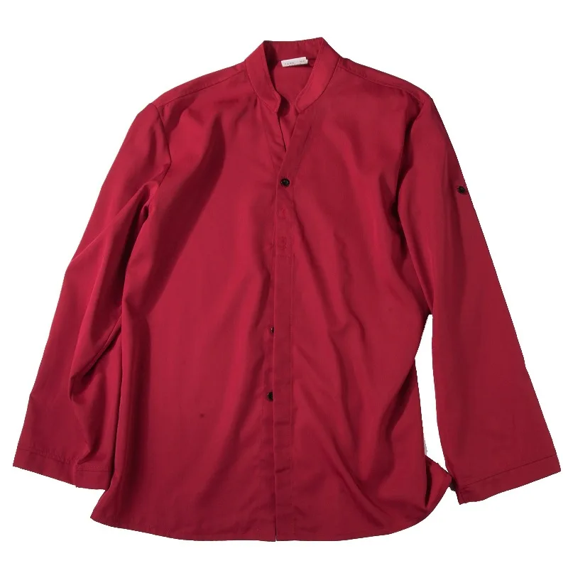 Roupas de Restaurante e Casa de Chá de Manga Comprida, Garçom Workwear, Roupas Quentes, Outono e Inverno