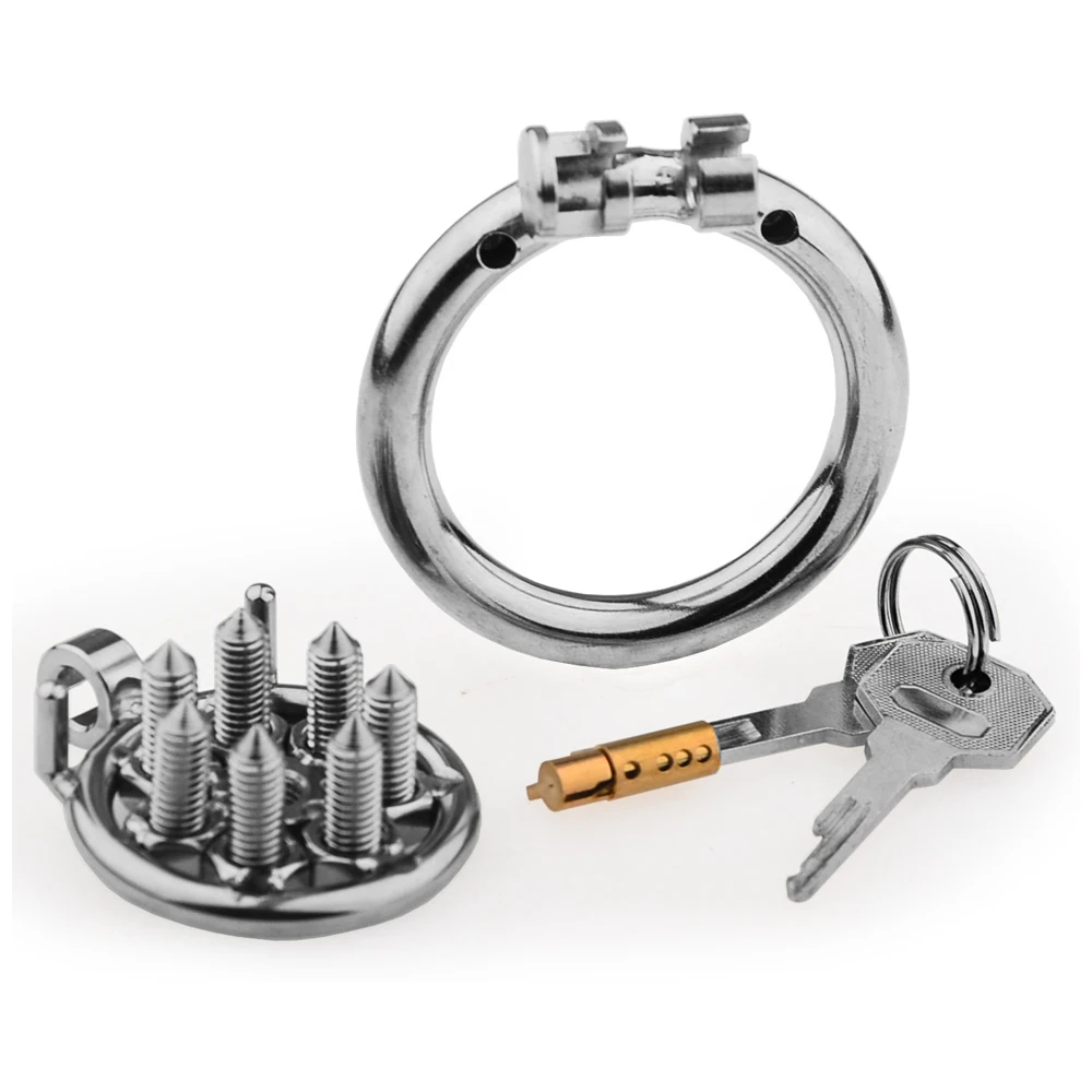 New Small Adjustable Screw Removable Cock Cage Penis Lock Male Stainless Steel Metal Chastity Belt Erotic Bondage BDSM Sex Toys