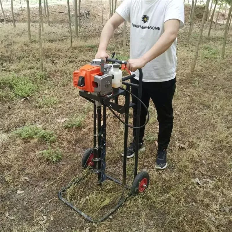 Máquina Perfuradora de Solo Elétrica para Ferramentas de Jardim e Uso Agrícola em Pomares - Pequena Ferramenta para Perfuração de Buracos no Solo