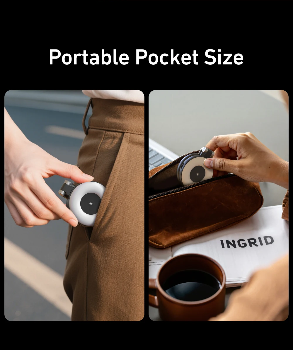 TELESIN Smartphone Magnetisches Fülllicht Mini-Selfie-Licht 3 Modi Einstellbare Helligkeit für iPhone XIAOMI HUAWEI SAMSUNG Telefon – Detail 9