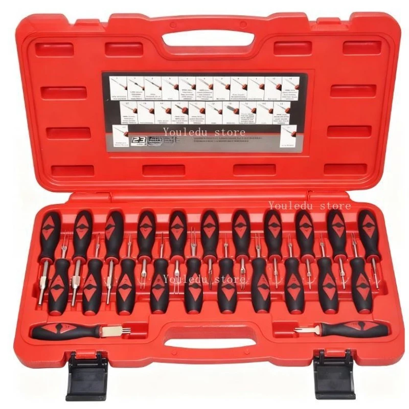 مناسبة لأداة تفكيك طرفية مكونة من 23 قطعة، ومكونات تسخير الأسلاك، ومستخرج الإبرة، ومستخرج الإبرة VAS1978 #6