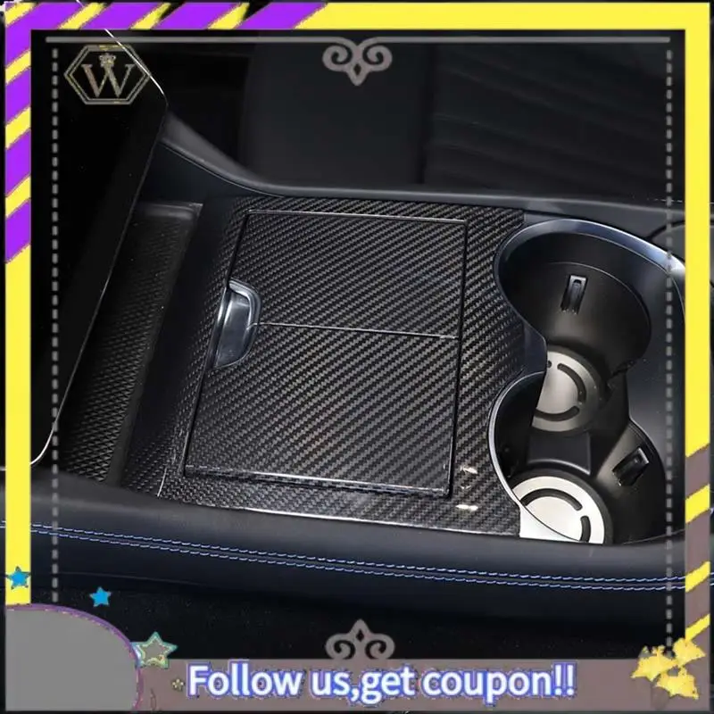 

ABXV-For Maserati Grecale 2022 2023 Dry Carbon Fiber Car Central Control Storage Box Panel Cover Trim Sticker Replacement Access