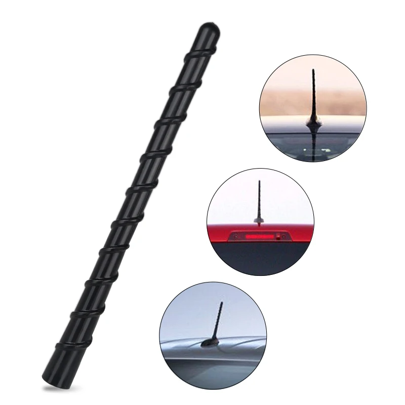 Auto Parts Truck Direct Receive 7 Inch Flexible Rubber Auto Antenna Spiral Roof Mast Radio Spiral Auto Antenna