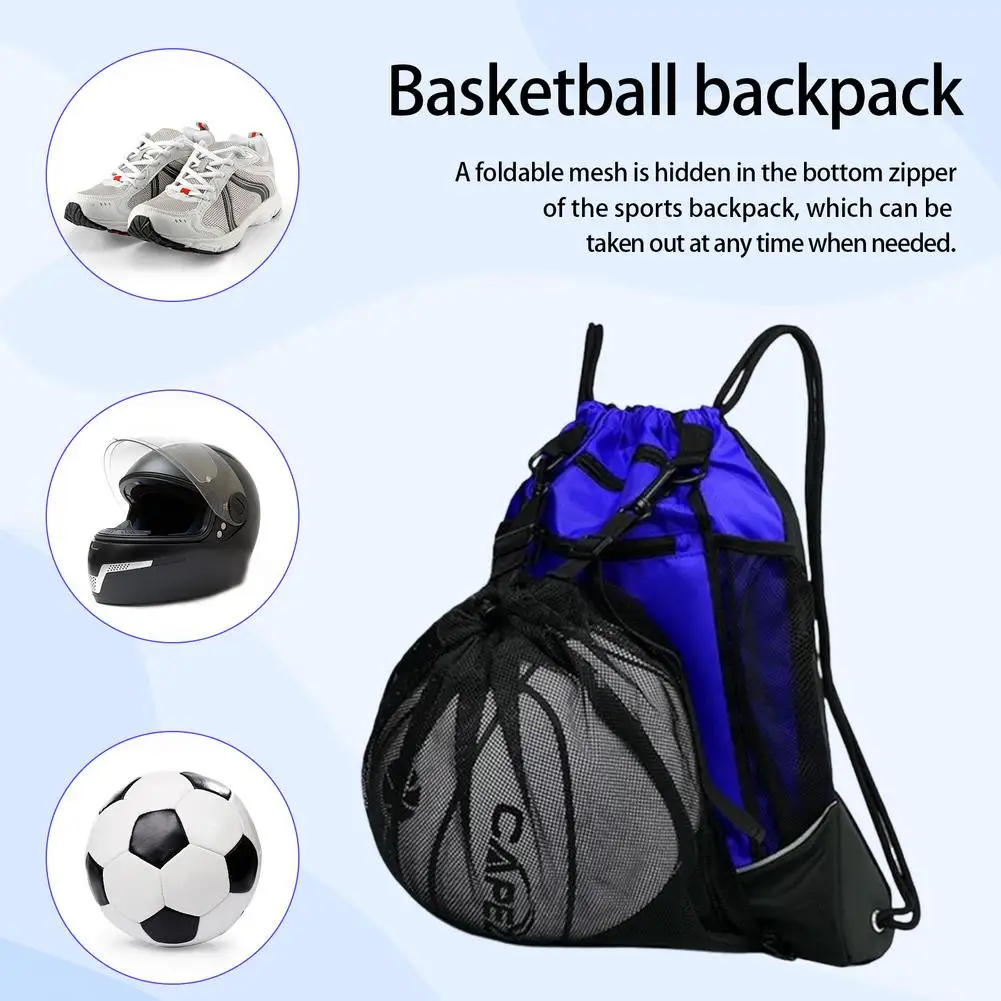 Portable Sport Ball Bag Basketball Football Volleyball Storage Backpack Bag Basketball Football Volleyball Backpack