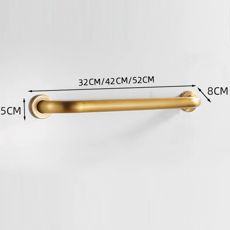 Anti-Slip Bathroom Grab Bar, Antique Bronze Toilet/Shower Safety Rail, Elderly Support Handle